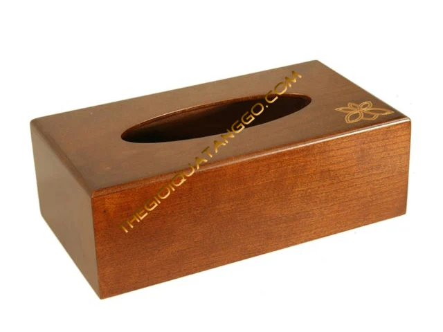 Hộp Khăn Giấy Gỗ Nâu