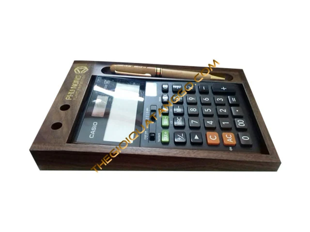 Hộp - Khay Gỗ Đựng Máy Tính Casio